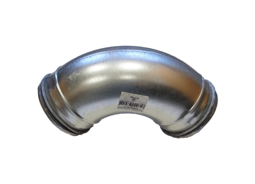 Bogen-90° D100 inkl. Lippendichtung