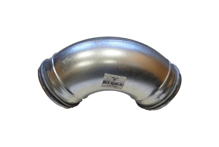 Bogen-90° D100 inkl. Lippendichtung