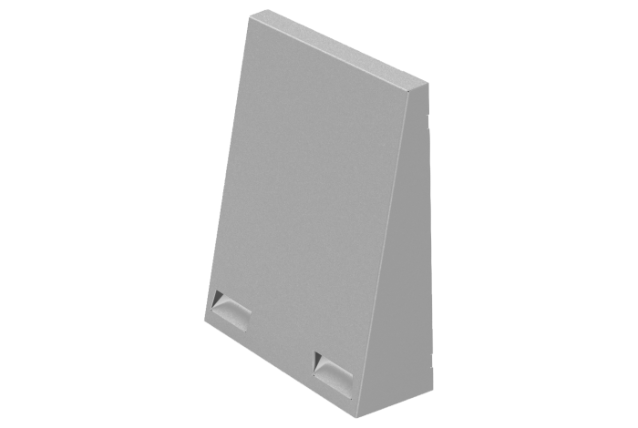 Wetterschutzhaube-Flex Twin+ grau-RAL9006