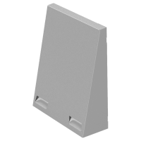 Wetterschutzhaube-Flex Twin+ grau-RAL9006